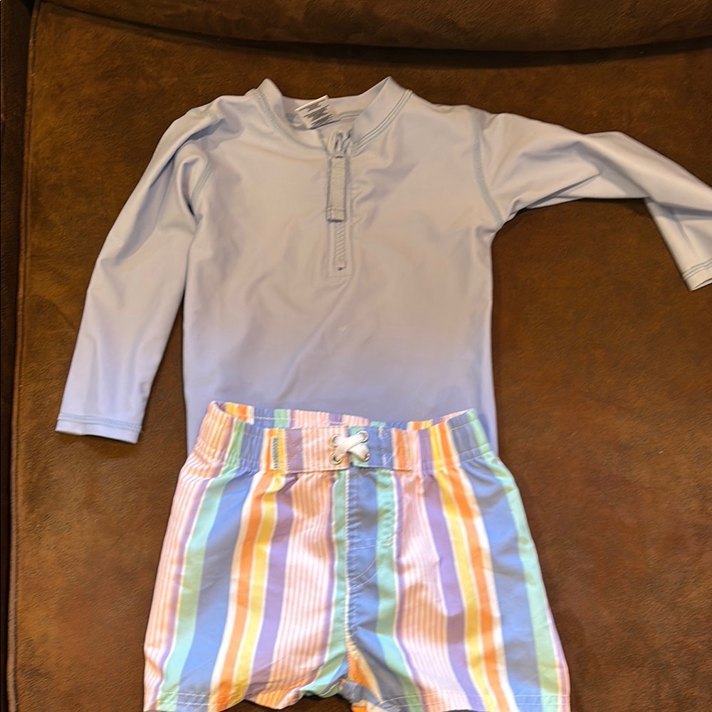 Kids Swim Set - rugged butts Light Blue and Multicolor